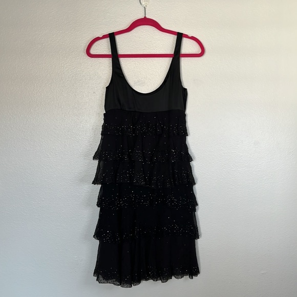 EUC Vintage Dvf Diane Von Furstenberg Black Tiera Sequin Dress sz 2 - Picture 9 of 9